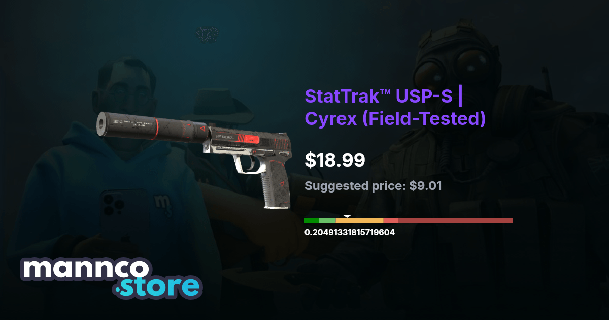 StatTrak™ USP-S | Cyrex (Field-Tested) | Mannco.store