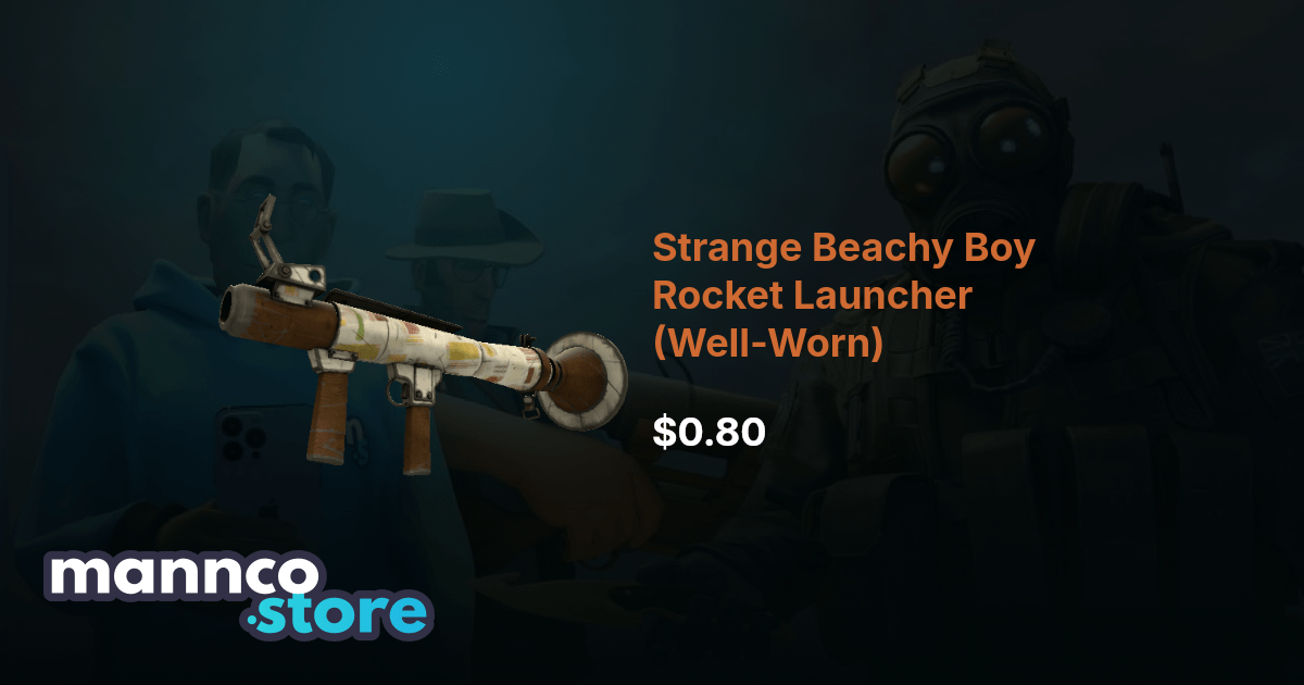 Strange Beachy Boy Rocket Launcher (Well-Worn) TF2 | Mannco.store