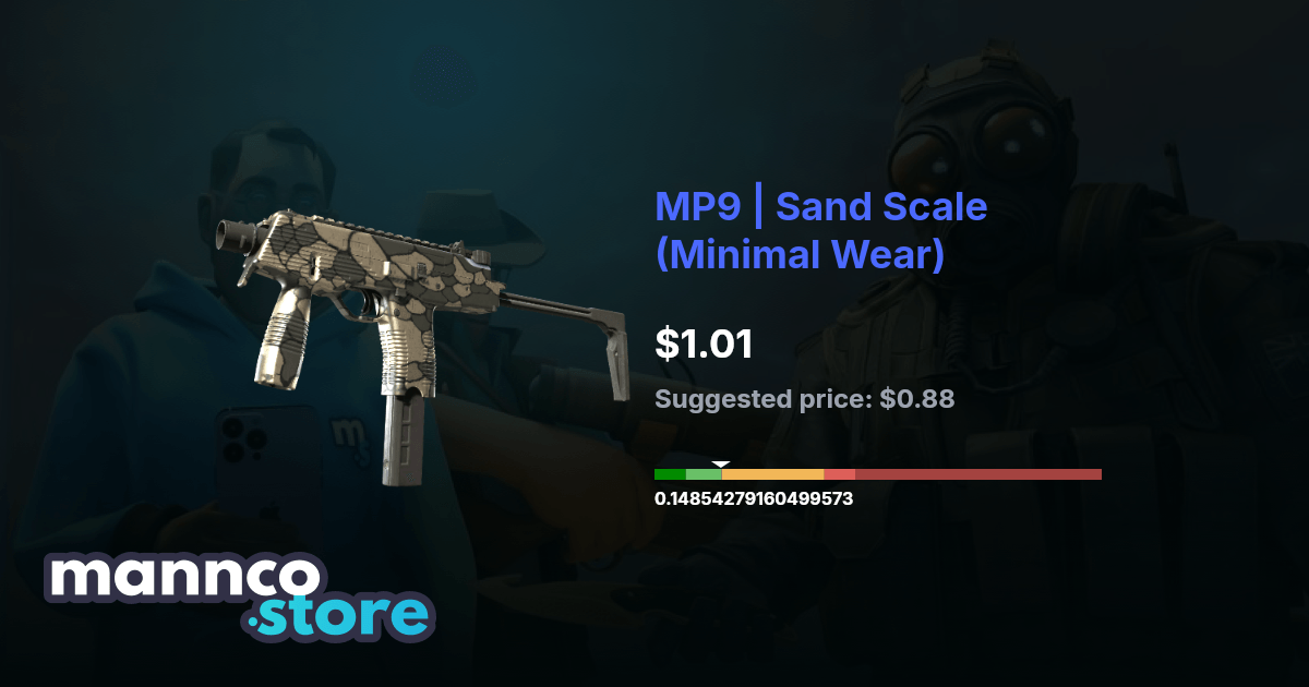 MP9 | Sand Scale (Minimal Wear) | Mannco.store