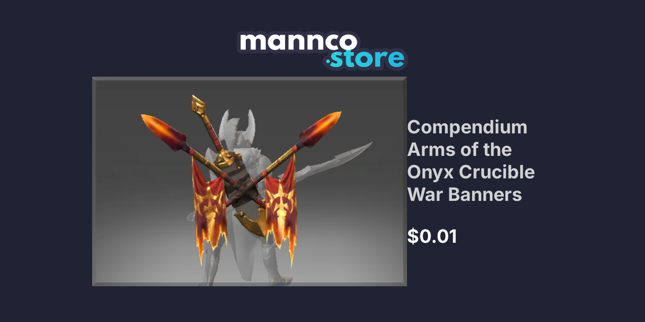Compendium Arms of the Onyx Crucible War Banners Mannco.store