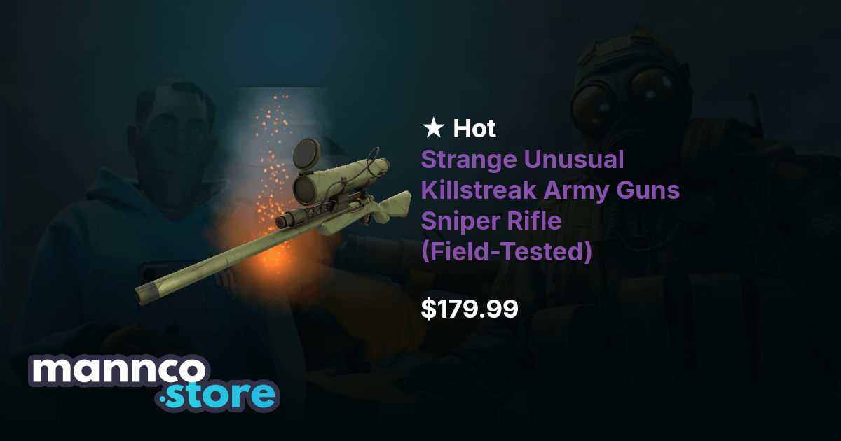 Hot Strange Unusual Killstreak Army Guns Sniper Rifle (Field-Tested ...