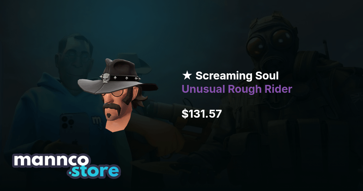 Screaming Soul Unusual Rough Rider TF2 | Mannco.store