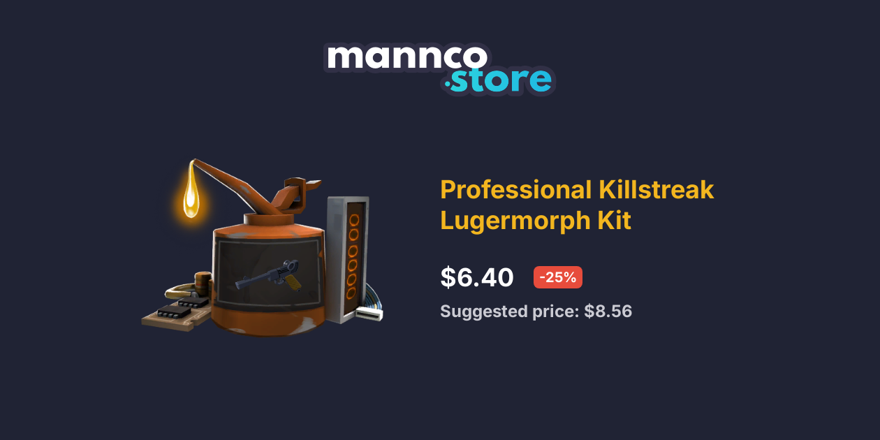 Uncraftable Professional Killstreak Lugermorph Kit Mannco.store