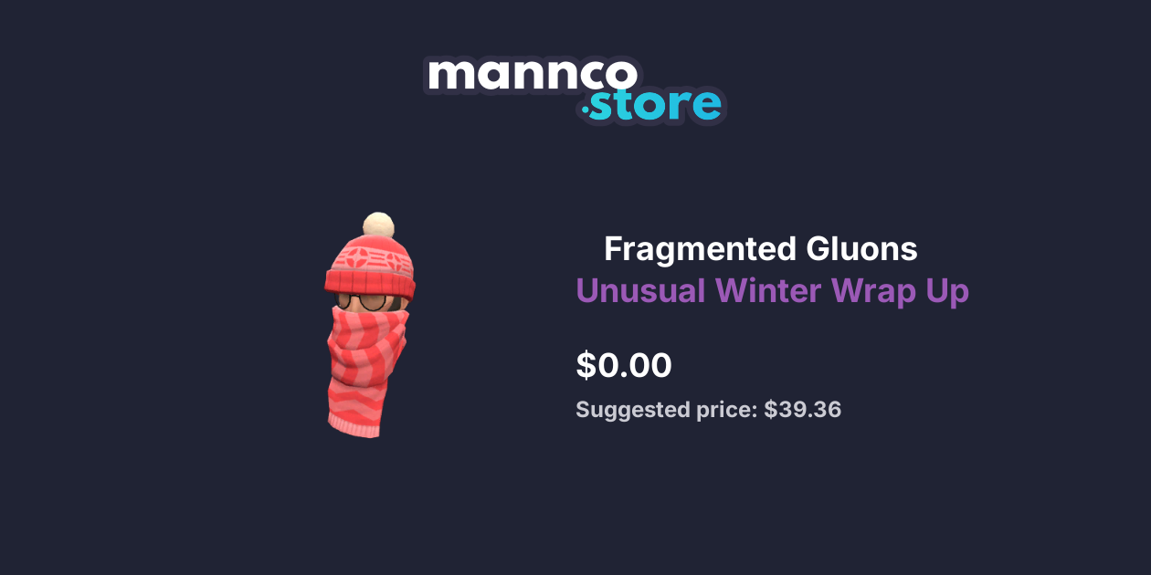 Fragmented Gluons Unusual Winter Wrap Up Mannco.store