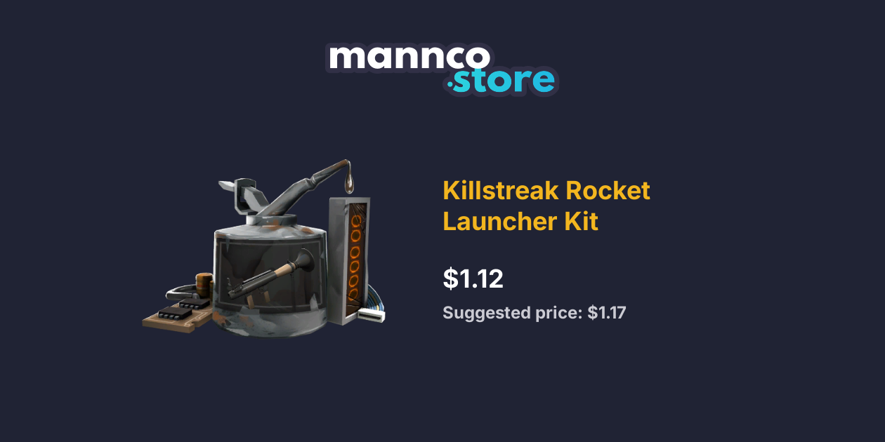 Uncraftable Killstreak Rocket Launcher Kit Mannco.store