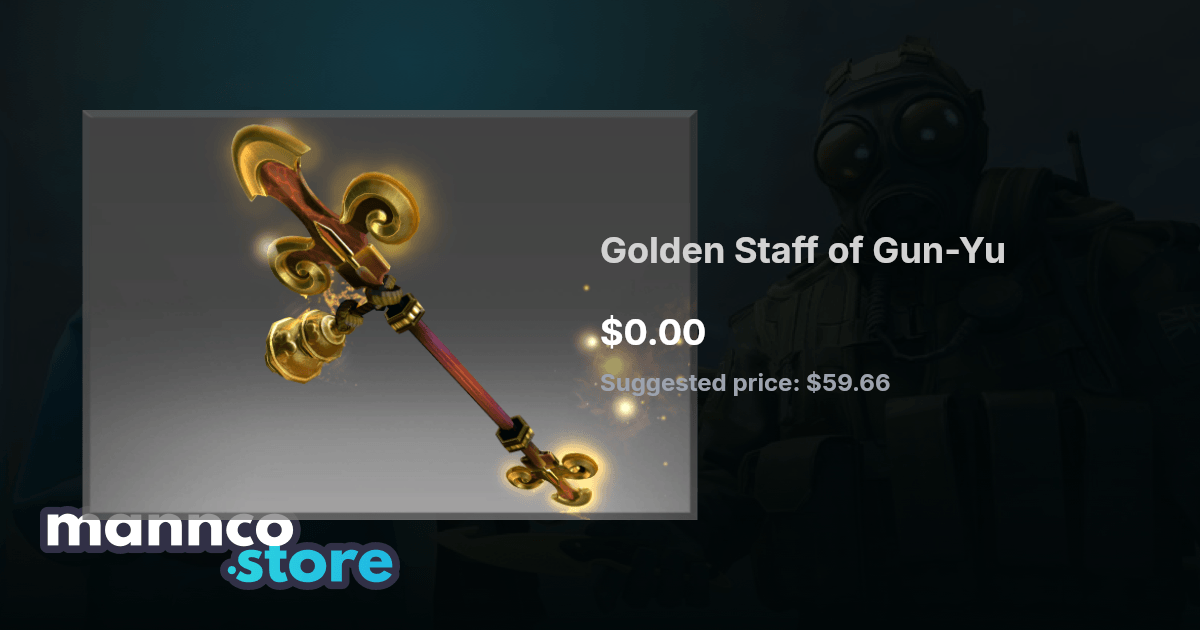 Golden Staff of Gun-Yu | Mannco.store
