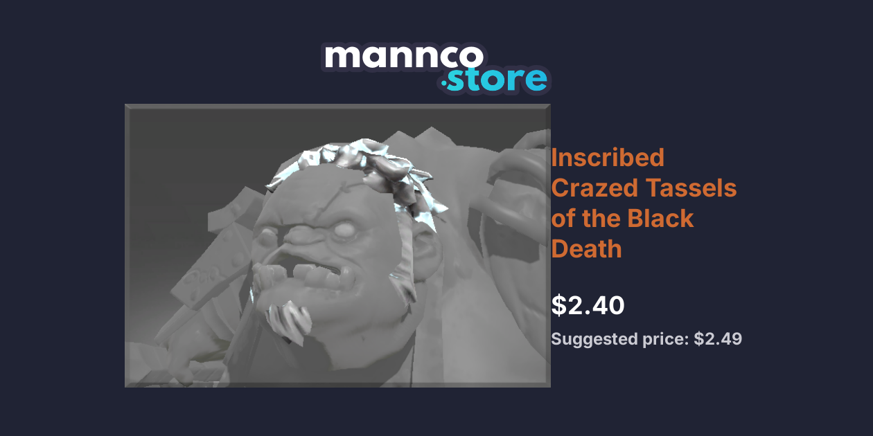 Inscribed Crazed Tassels of the Black Death Mannco.Store