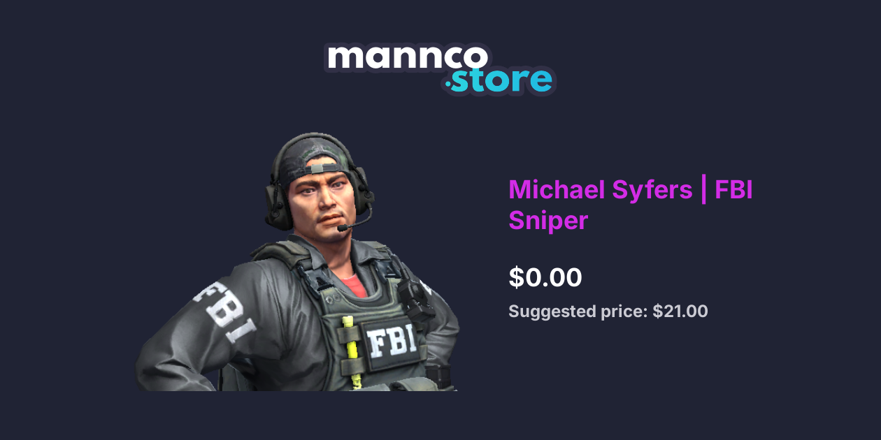 Michael Syfers | FBI Sniper | Mannco.Store
