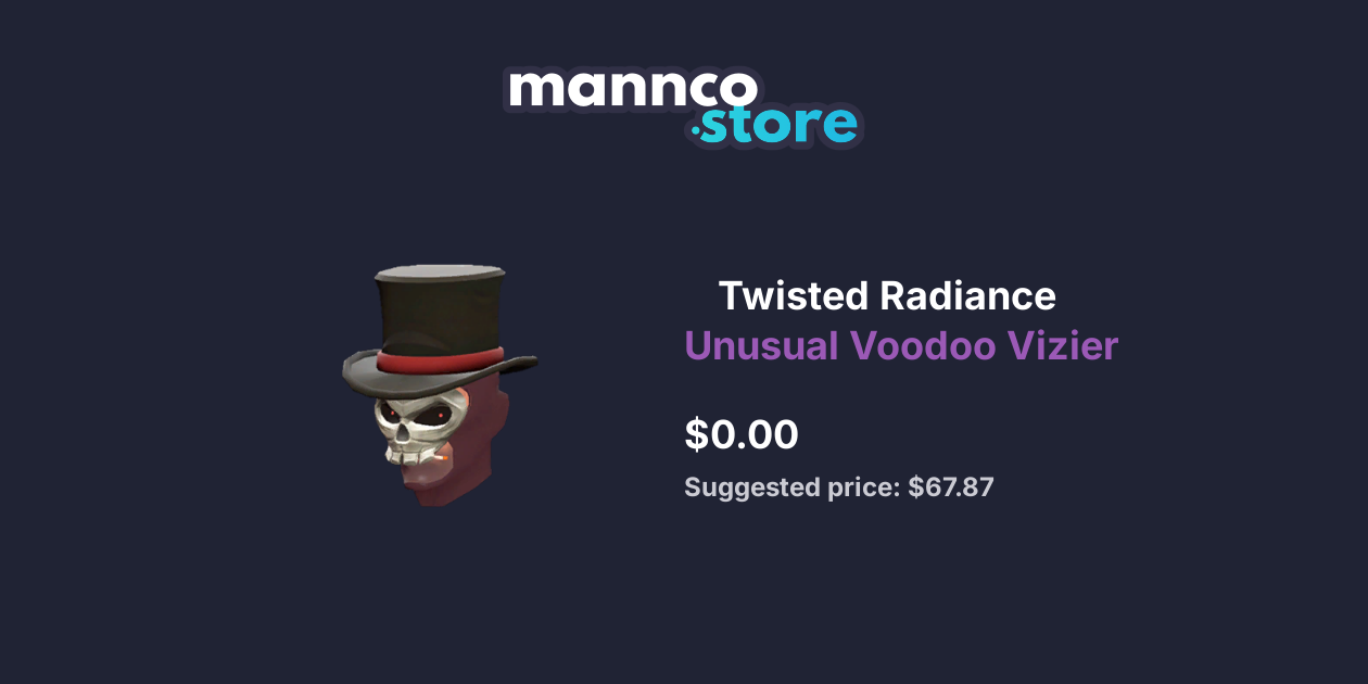 Twisted Radiance Unusual Voodoo Vizier Mannco.store
