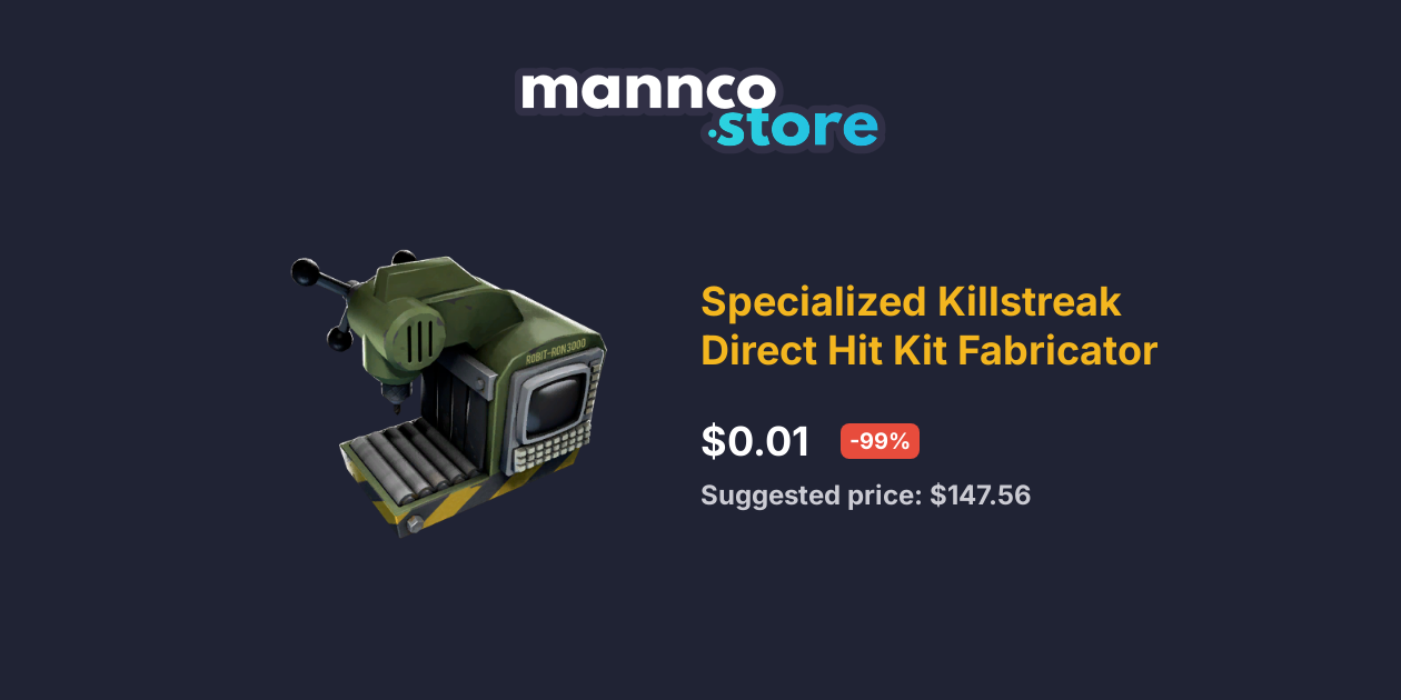 Specialized Killstreak Direct Hit Kit Fabricator Mannco.store