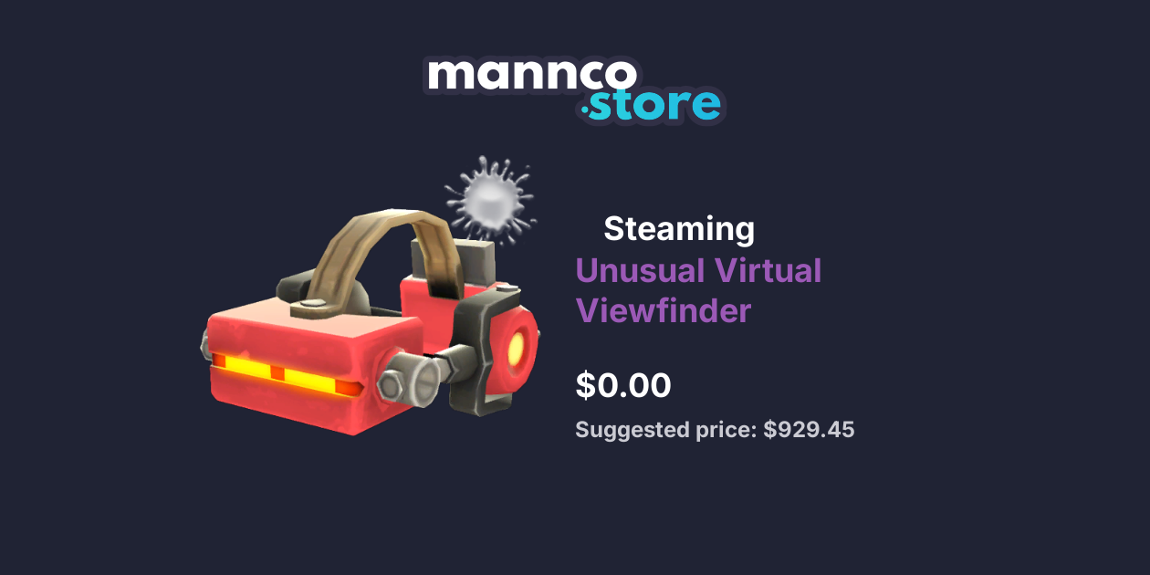 Steaming Unusual Virtual Viewfinder Mannco.store