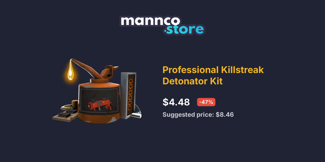 Uncraftable Professional Killstreak Detonator Kit Mannco.store