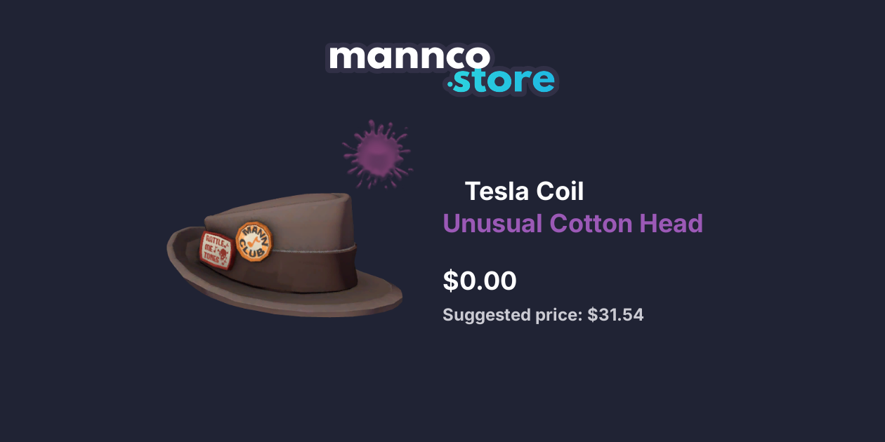 Tesla Coil Unusual Cotton Head Mannco.store