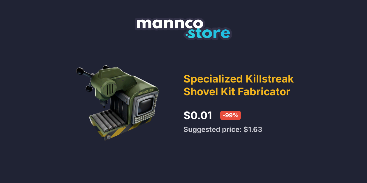 Specialized Killstreak Shovel Kit Fabricator Mannco.store