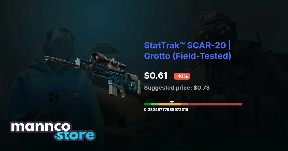 StatTrak™ SCAR-20 | Grotto (Field-Tested) | Mannco.store