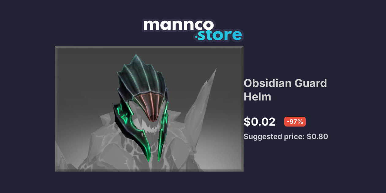 Obsidian Guard Helm Mannco.store