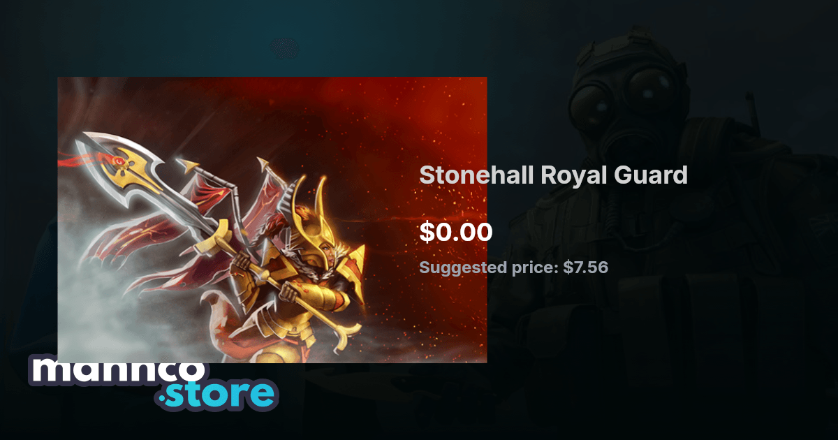 Stonehall Royal Guard | Mannco.store