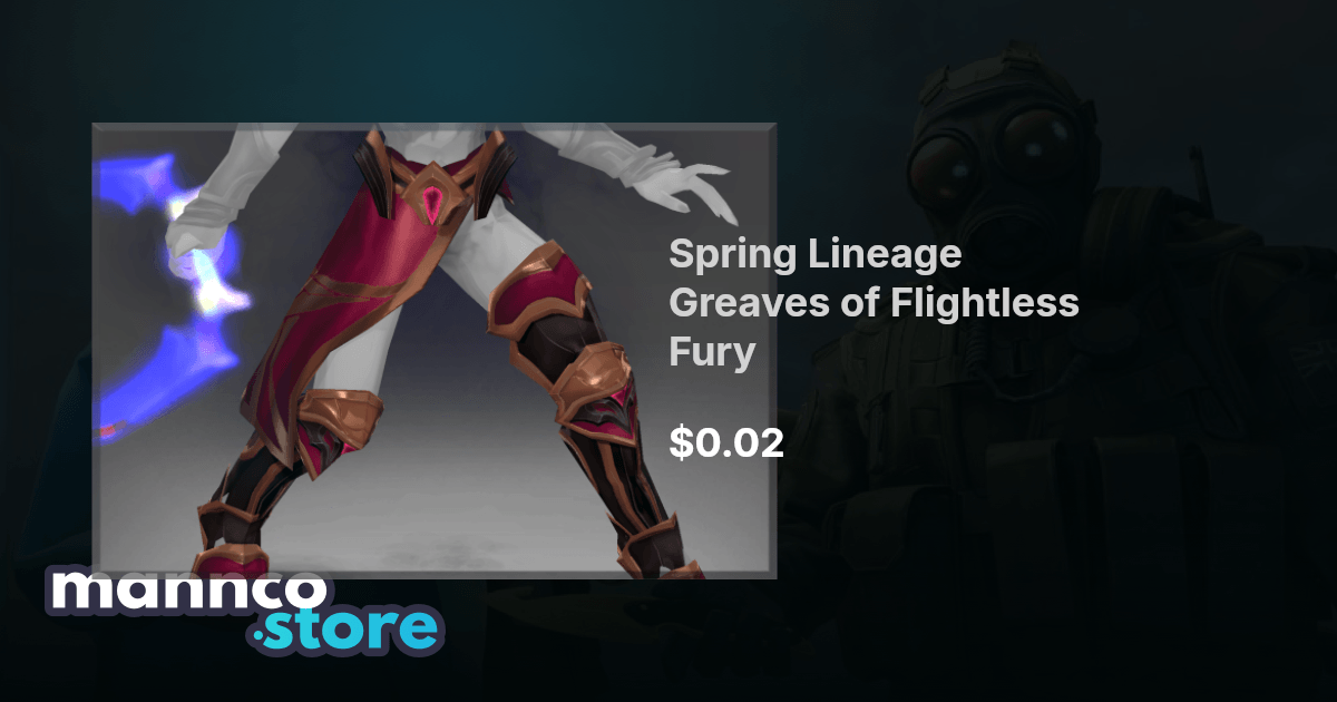 Spring Lineage Greaves of Flightless Fury | Mannco.store