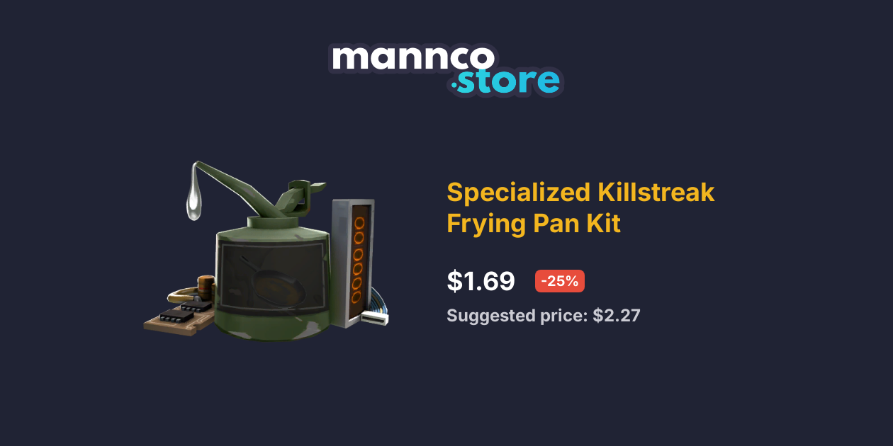 Uncraftable Specialized Killstreak Frying Pan Kit Mannco.store