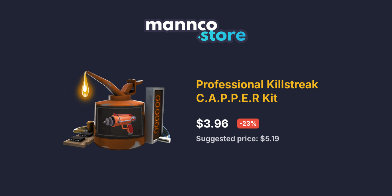 Uncraftable Professional Killstreak C.A.P.P.E.R Kit Mannco.store