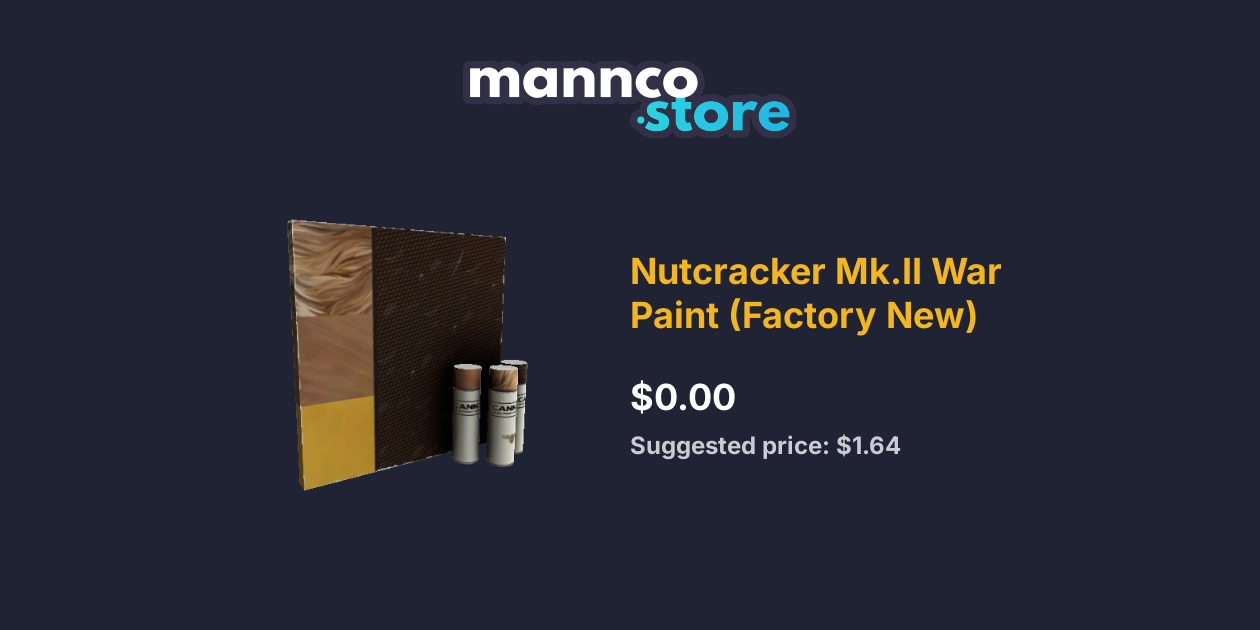 Nutcracker Mk.II War Paint (Factory New) Mannco.Store