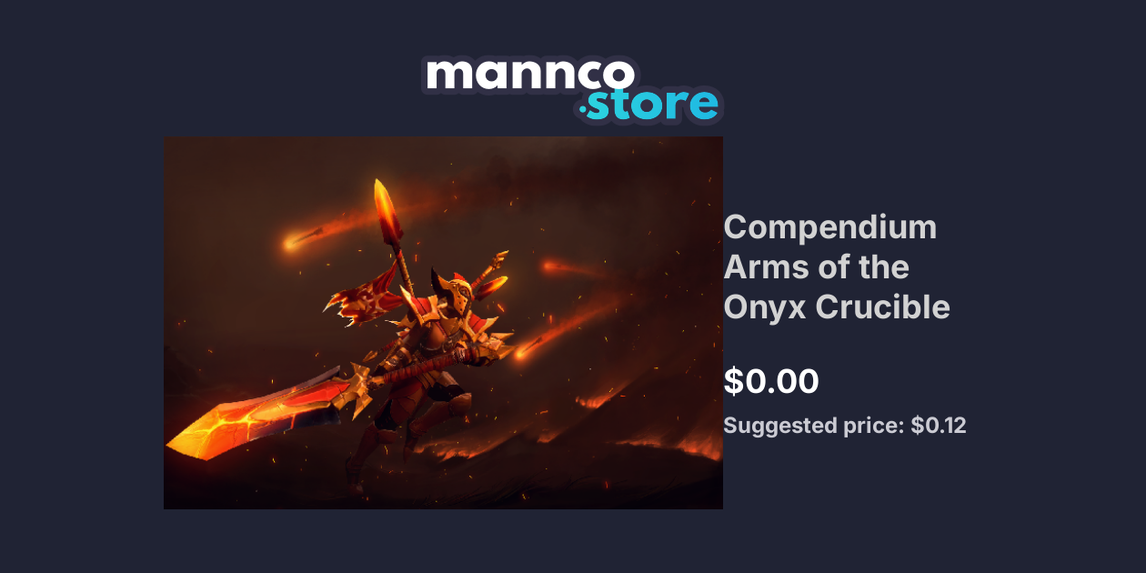 Compendium Arms of the Onyx Crucible Mannco.Store