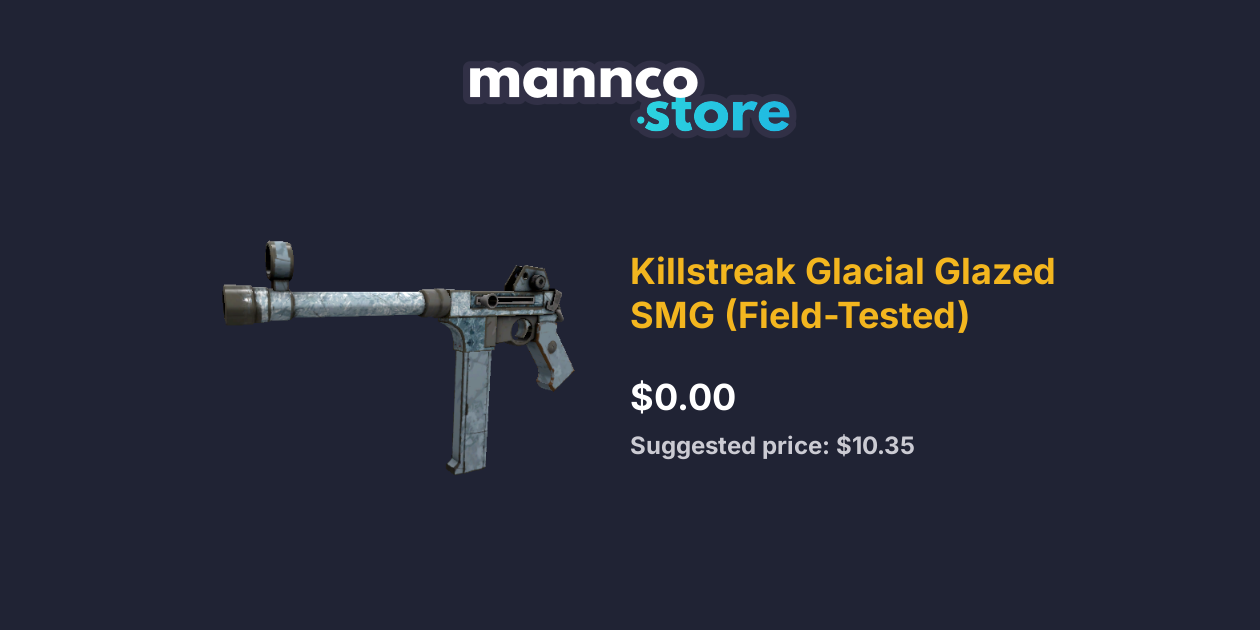 Killstreak Glacial Glazed SMG (Field-Tested) | Mannco.Store