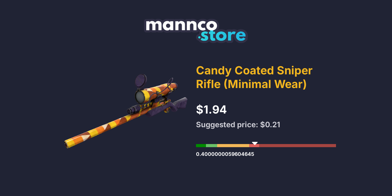 Candy Coated Sniper Rifle (Minimal Wear) | Mannco.store