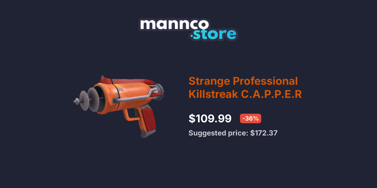 Strange Professional Killstreak C.A.P.P.E.R Mannco.Store