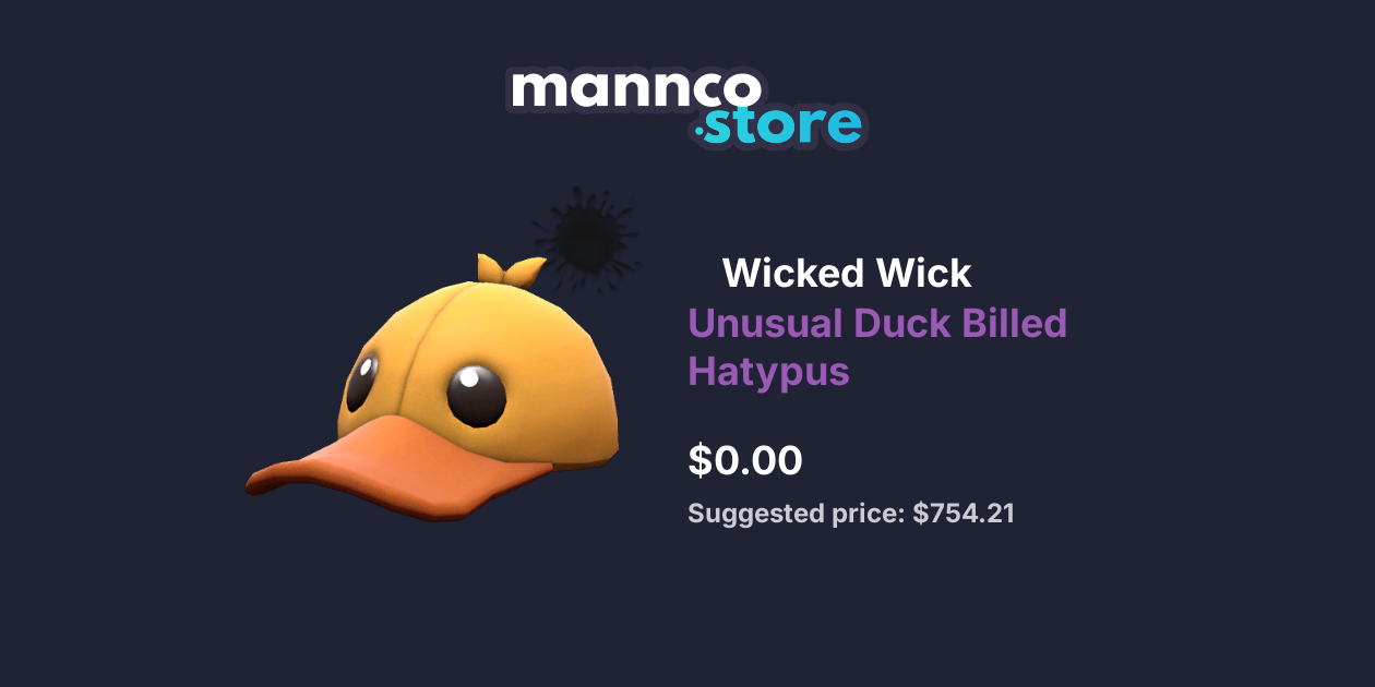 Wicked Wick Unusual Duck Billed Hatypus | Mannco.store