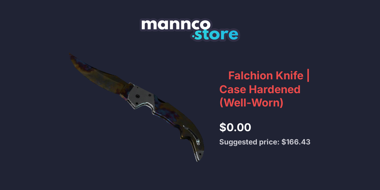 Falchion Knife Case Hardened (WellWorn) Mannco.Store