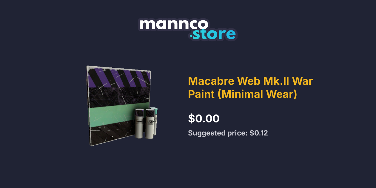 Macabre  Mk.II War Paint (Minimal Wear) Mannco.store