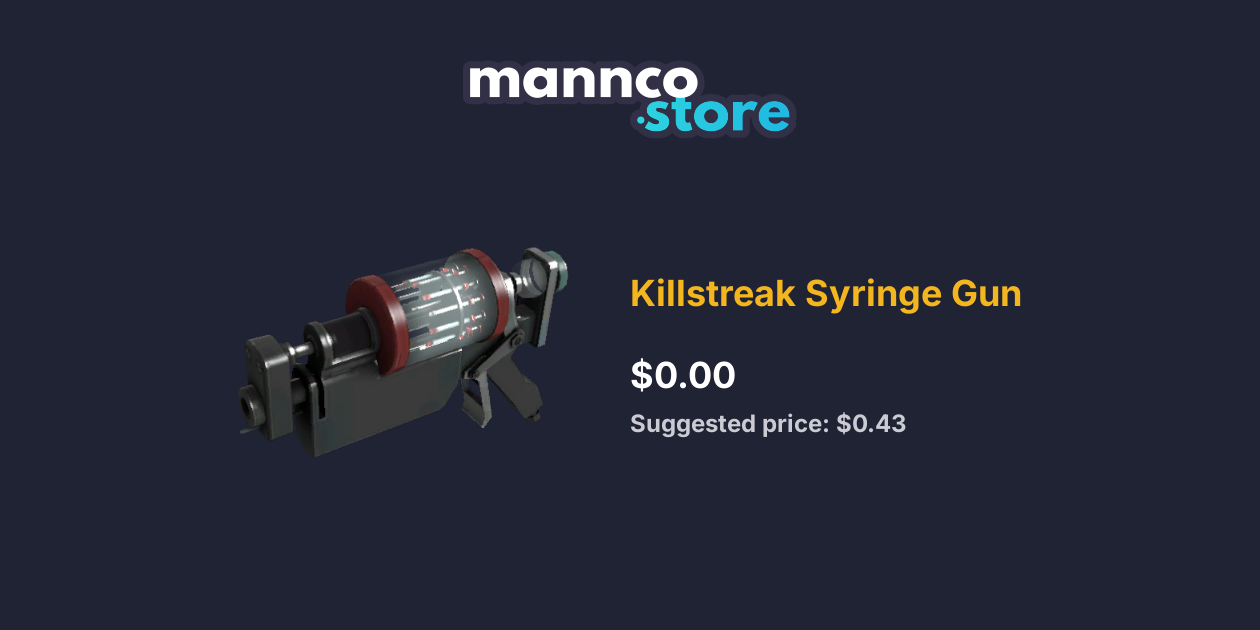 Killstreak Syringe Gun Mannco.store