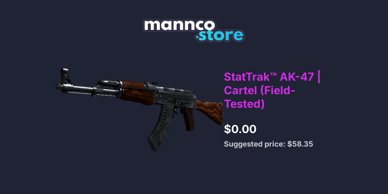 StatTrak™ AK47 Cartel (FieldTested) Mannco.store