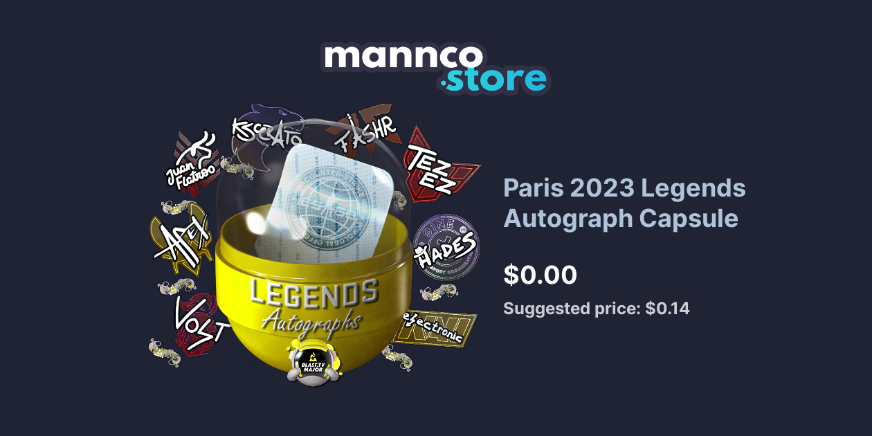 Paris 2023 Legends Autograph Capsule Mannco.store