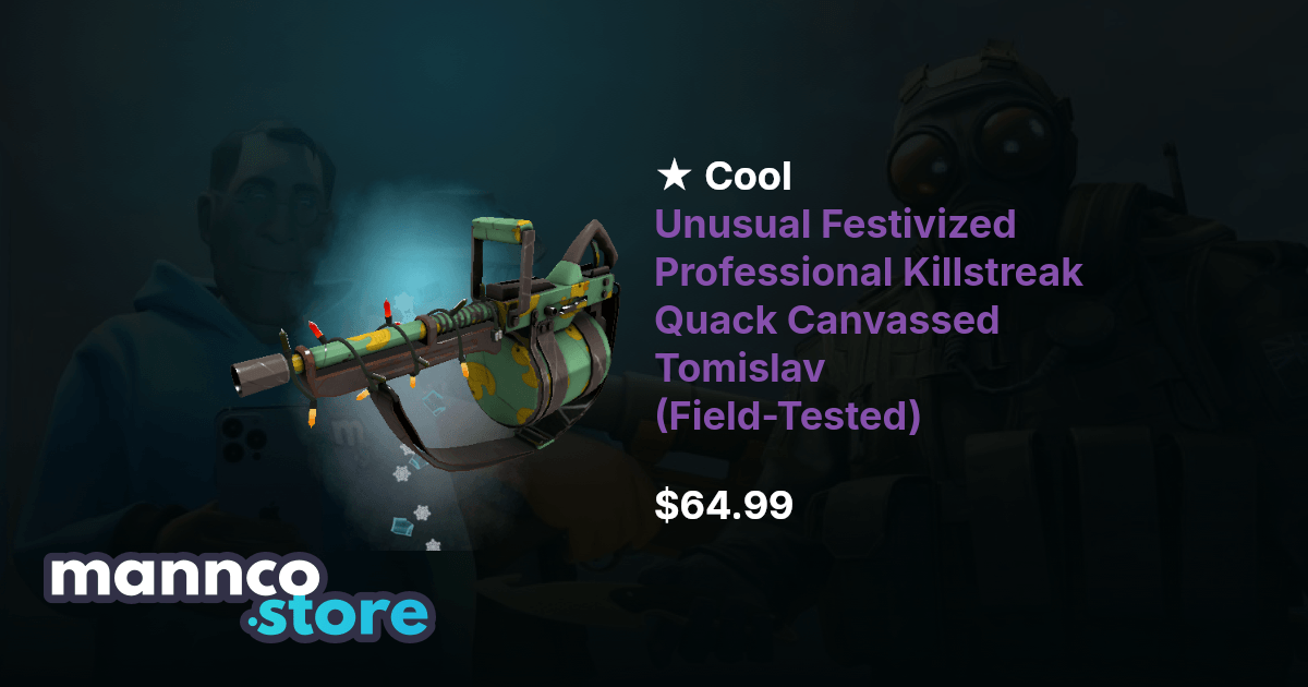 Cool Unusual Festivized Professional Killstreak Quack Canvassed ...