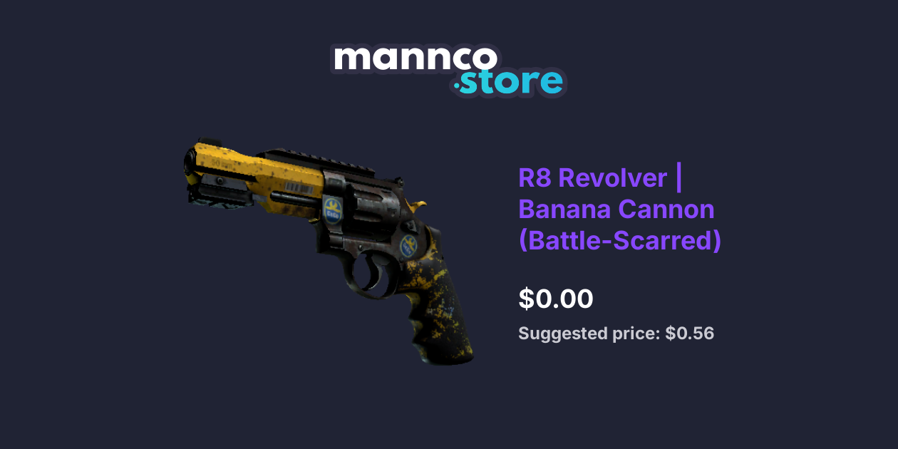 R8 Revolver Banana Cannon (BattleScarred) Mannco.store