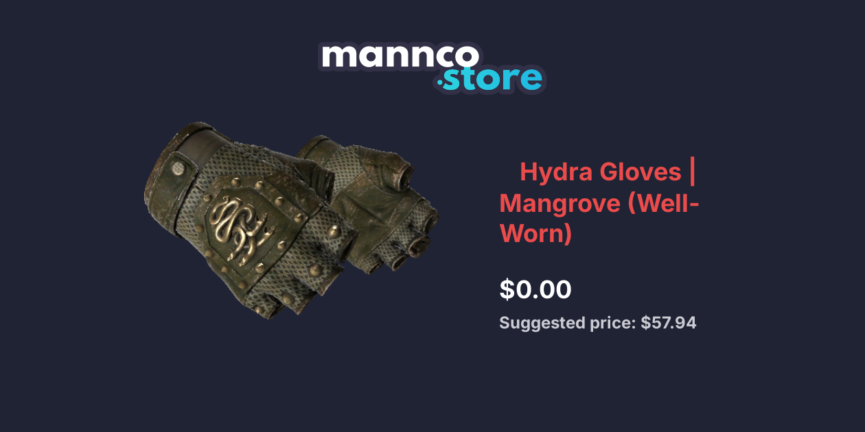 Hydra Gloves Mangrove (WellWorn) Mannco.store