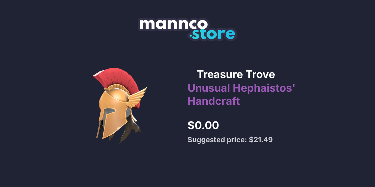 Treasure Trove Unusual Hephaistos Handcraft Mannco.store